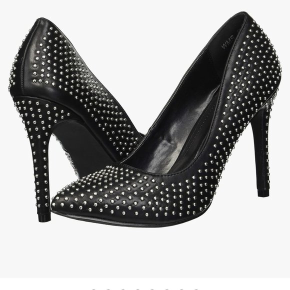 Silver Studded Macy's Pumps-like new - Picture 2 of 7